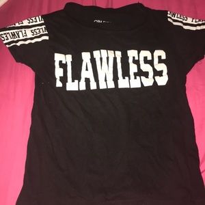 A black and white flawless shirt